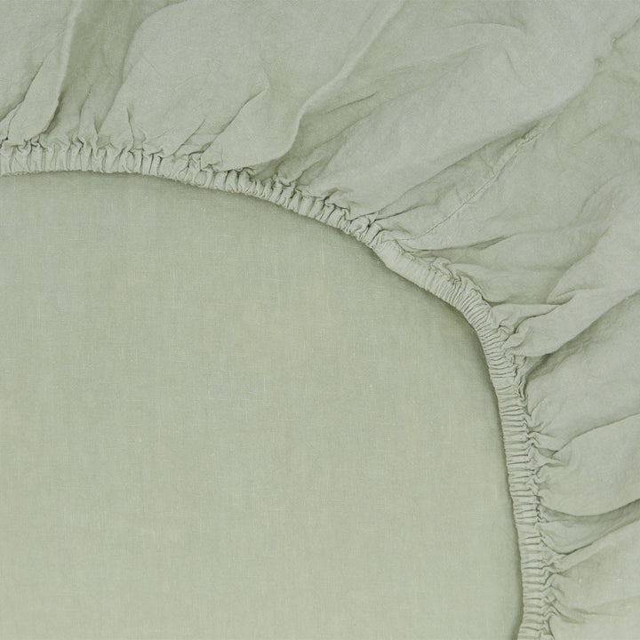 Image for Simple Linen Fitted Sheet
