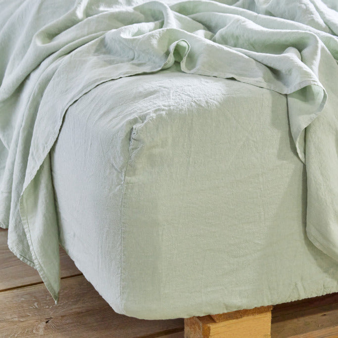 Simple Linen Fitted Sheet