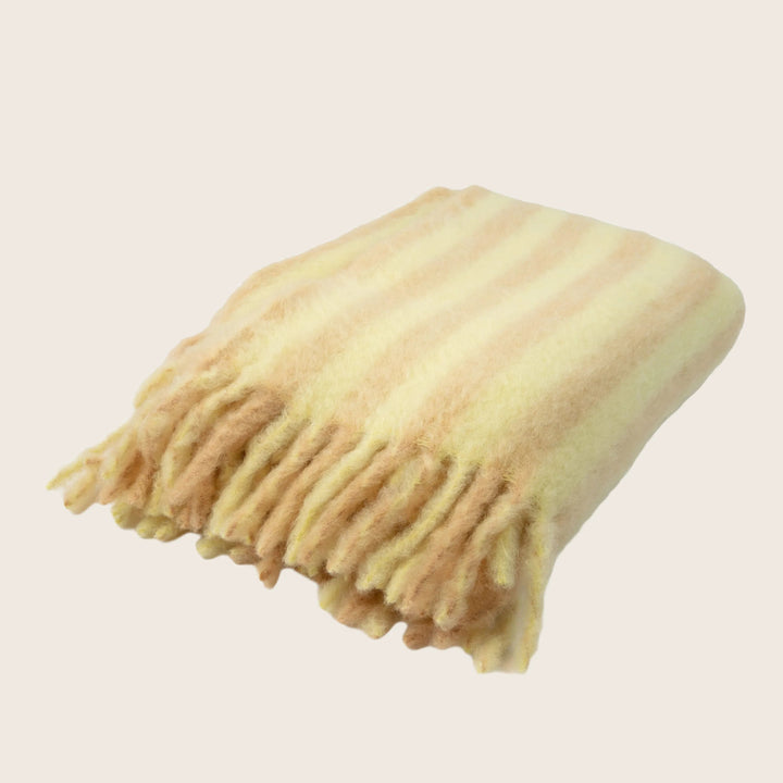 Mohair Stripe Throw