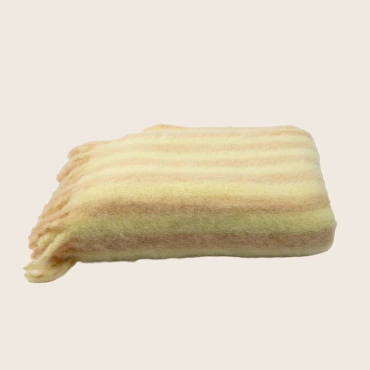 Mohair Stripe Throw