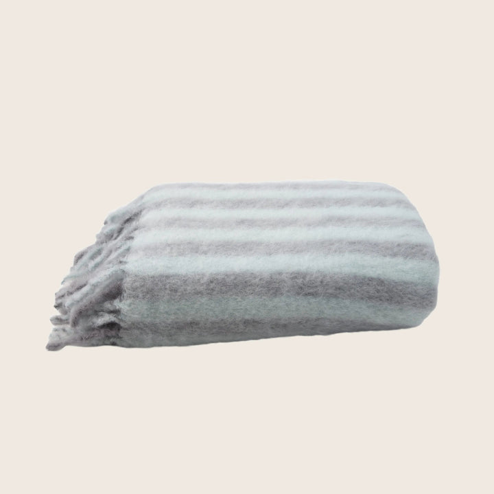 Mohair Stripe Throw