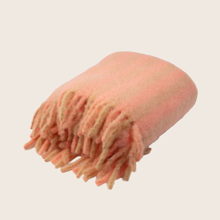 Mohair Stripe Throw