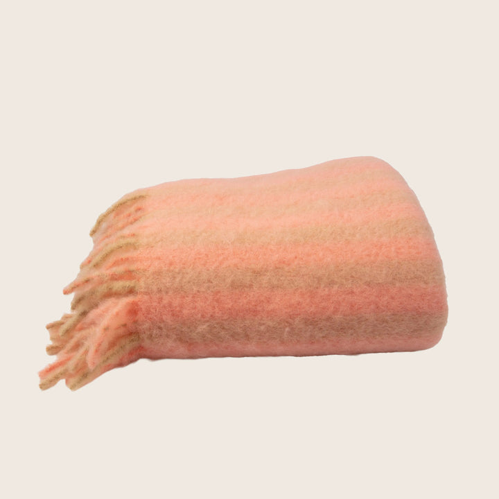 Mohair Stripe Throw