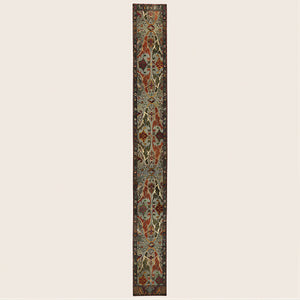 Blue & Grey Alchemy Traditional Wool Runner - 3' x 30'3"