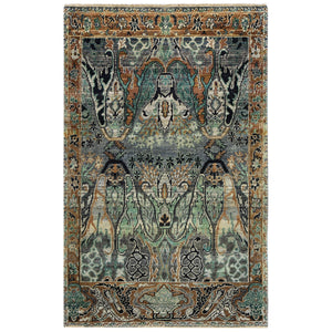 Multicolored Alchemy Traditional Wool Rug - 3'10" x 6'2"