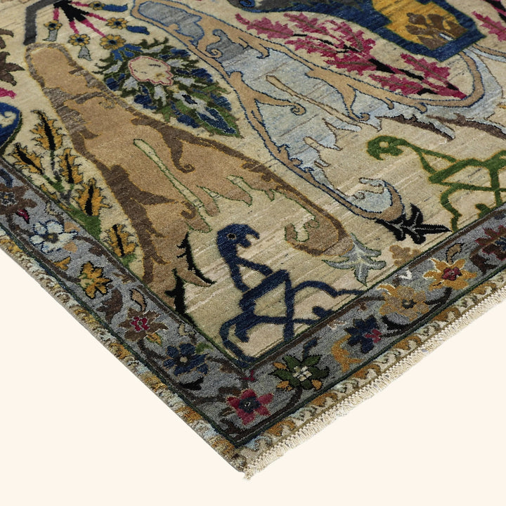 Cream Multicolored Alchemy Wool Rug - 6' x 8'