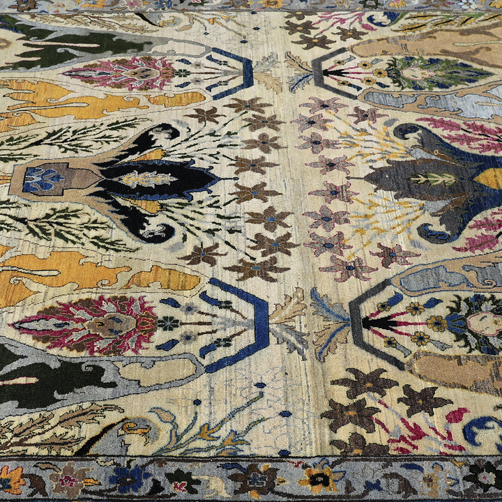 Cream Multicolored Alchemy Wool Rug - 6' x 8'