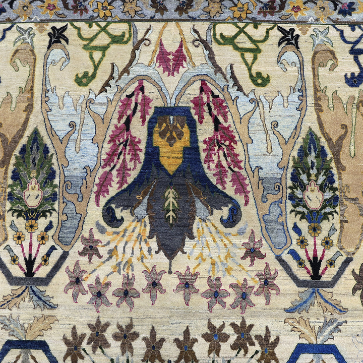 Cream Multicolored Alchemy Wool Rug - 6' x 8'