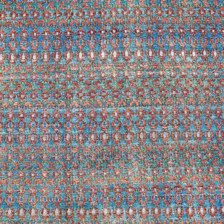 Gold Alchemy Transitional Wool Silk Blend Rug - 4'8" x 6'