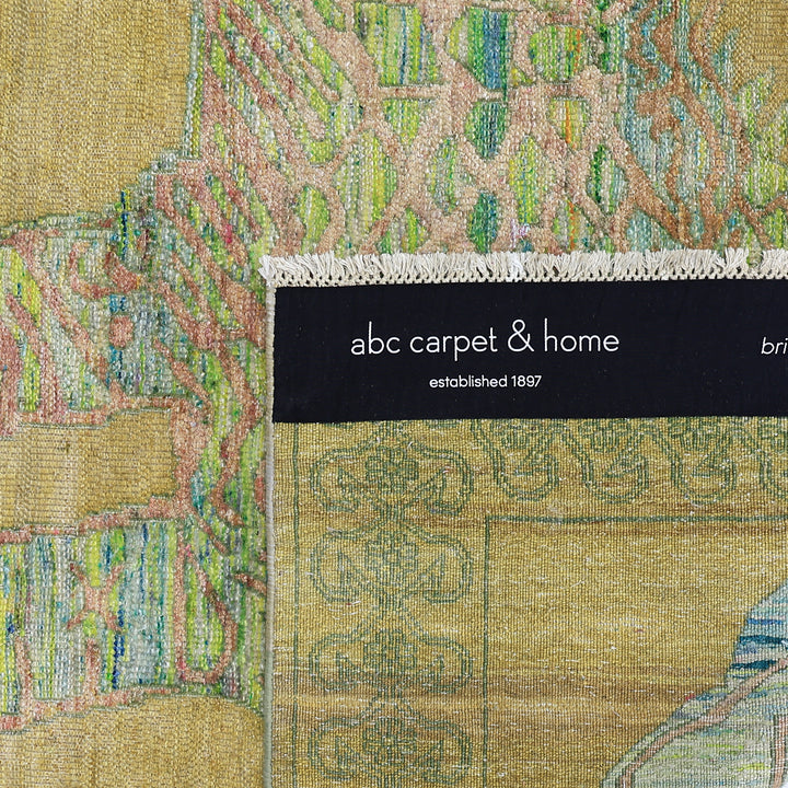Gold Alchemy Transitional Wool Silk Blend Rug - 4'8" x 6'