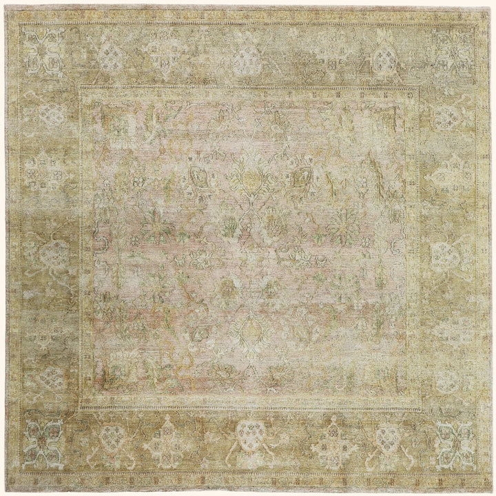 Camel Alchemy Traditional Silk Rug - 9'10" x 9'10"