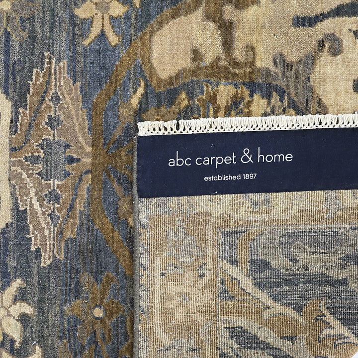 Dark Blue & Gold Alchemy Traditional Wool Rug - 4' x 6'4"