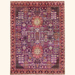 Purple & Red Alchemy Traditional Silk Rug - 8'4" x 11'4"