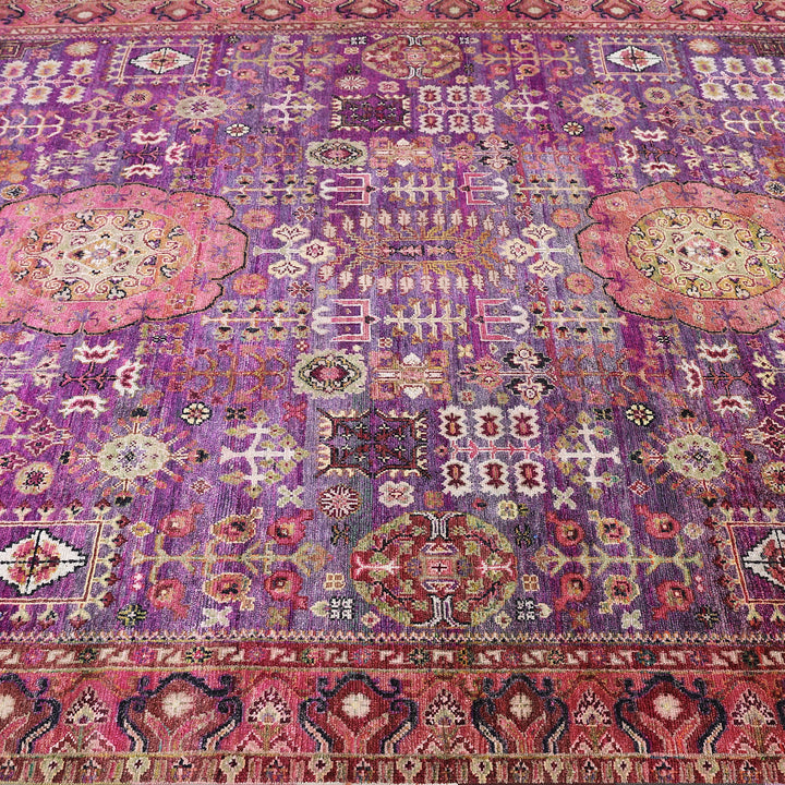 Purple & Red Alchemy Traditional Silk Rug - 8'4" x 11'4"