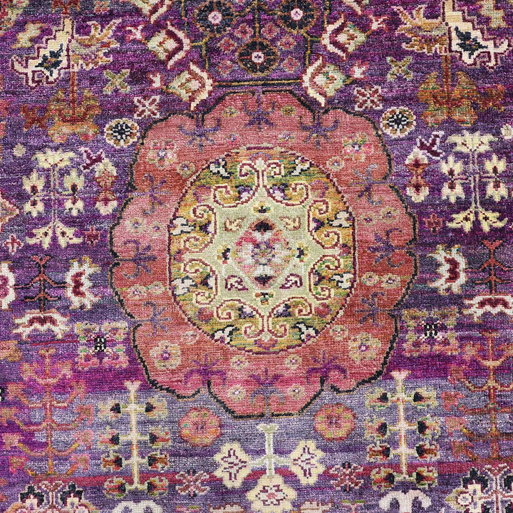 Purple & Red Alchemy Traditional Silk Rug - 8'4" x 11'4"