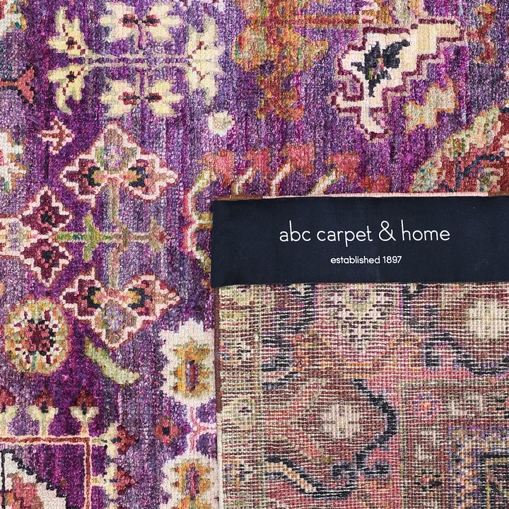 Purple & Red Alchemy Traditional Silk Rug - 8'4" x 11'4"