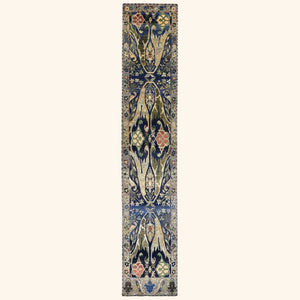 Blue Alchemy Traditional Wool Runner - 2'11" x 17'2"