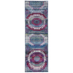 Blue & Purple Alchemy Transitional Silk Runner - 2'10" x 9'1"