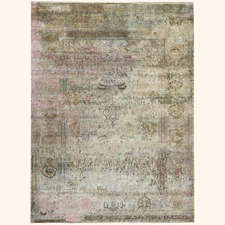 Multicolored Alchemy Wool Silk Blend Rug - 8'8" x 11'9"