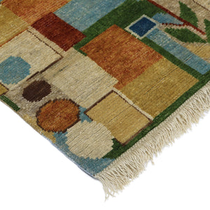 Multicolored Alchemy Contemporary Wool Rug - 3'1" x 5'8" - hover