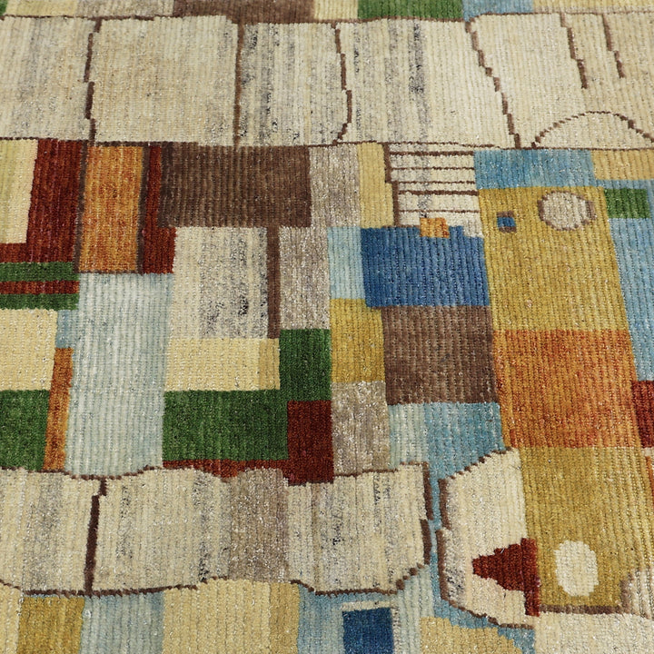 Multicolored Alchemy Contemporary Wool Rug - 3'1" x 5'8"