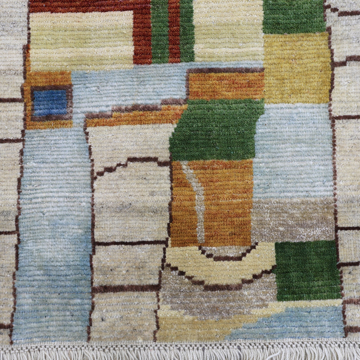 Multicolored Alchemy Contemporary Wool Rug - 3'1" x 5'8"