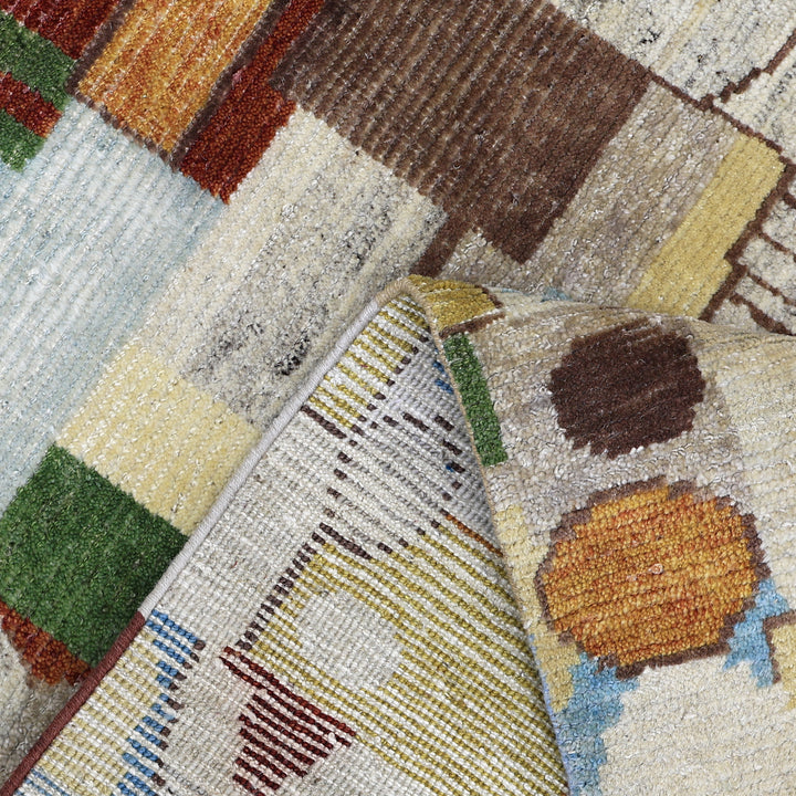 Multicolored Alchemy Contemporary Wool Rug - 3'1" x 5'8"