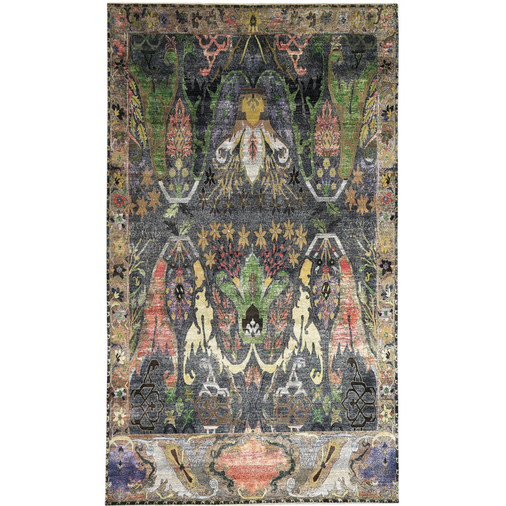 Dark Grey Multicolored Alchemy Wool Rug - 9'10" x 16'4"