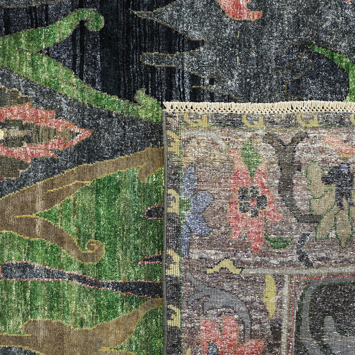Dark Grey Multicolored Alchemy Wool Rug - 9'10" x 16'4"