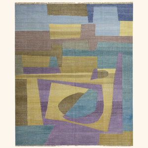 Multicolored Alchemy Contemporary Wool Rug - 7'10" x 10'