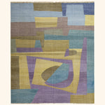 Multicolored Alchemy Contemporary Wool Rug - 7'10" x 10'