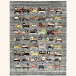 Grey Alchemy Contemporary Silk Rug - 8'11" x 11'11"
