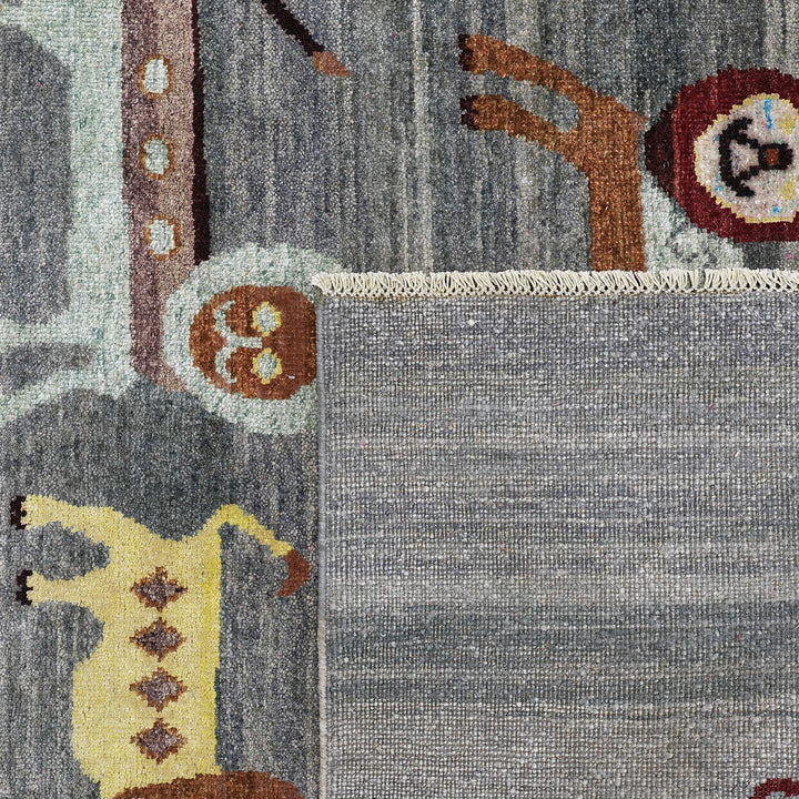 Grey Alchemy Contemporary Silk Rug - 8'11" x 11'11"
