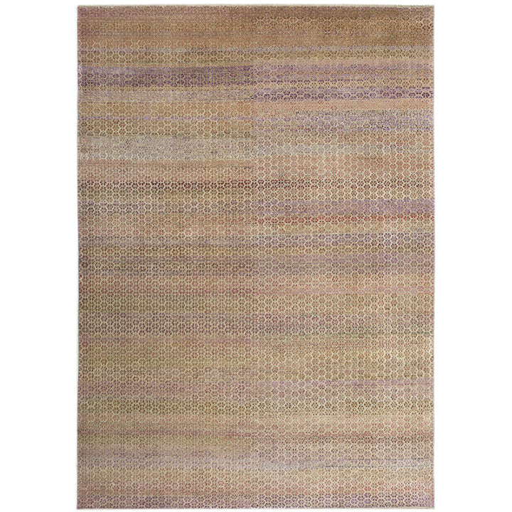 Purple Multicolored Alchemy Wool Silk Blend Rug - 9' x 13'4"