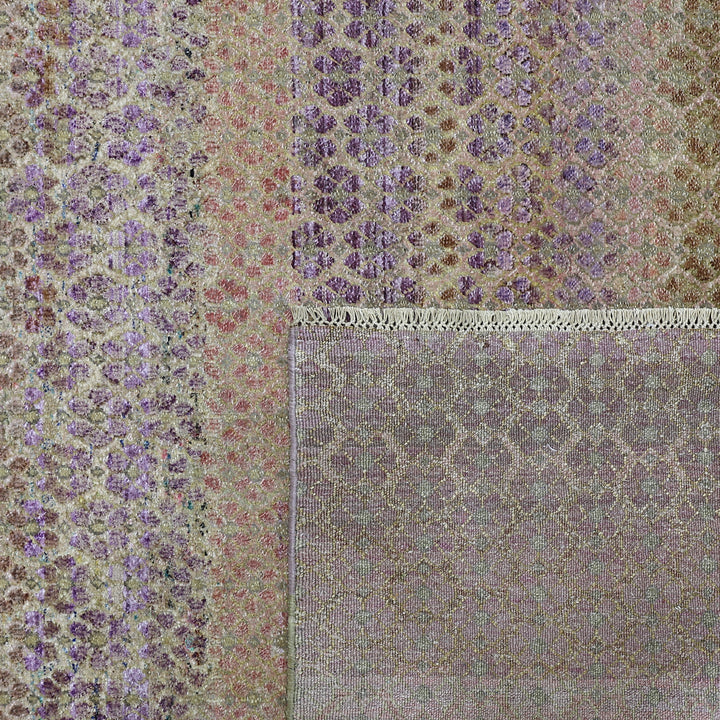 Purple Multicolored Alchemy Wool Silk Blend Rug - 9' x 13'4"