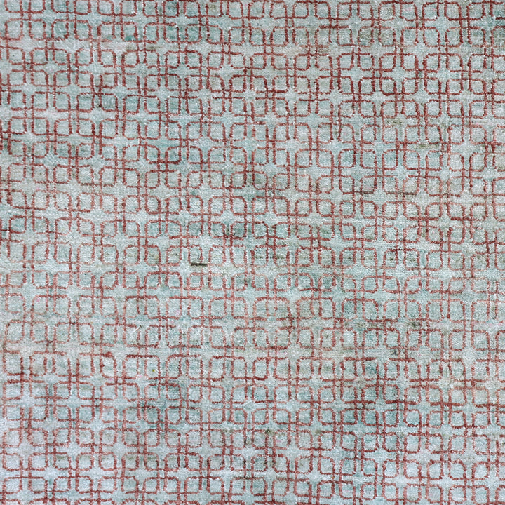 Grey & Pink Alchemy Traditional Silk Rug - 11'1" x 11'9"