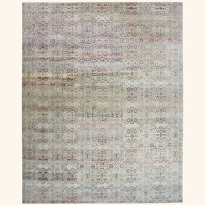 Cream Alchemy Transitional Wool Silk Blend Rug - 16' x 20'