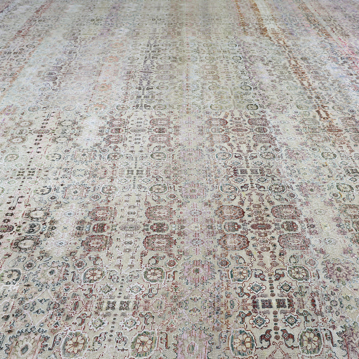 Cream Alchemy Transitional Wool Silk Blend Rug - 16' x 20'