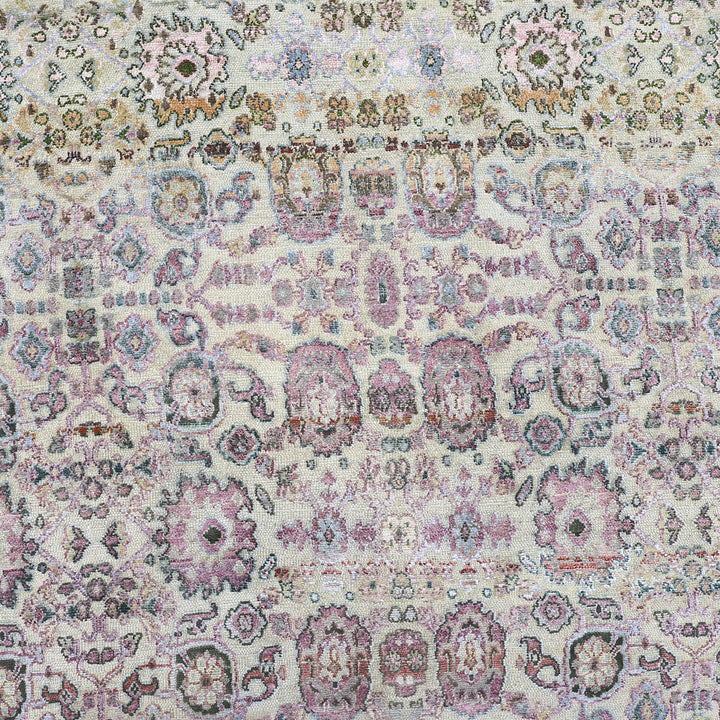 Cream Alchemy Transitional Wool Silk Blend Rug - 16' x 20'