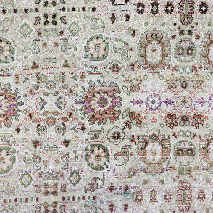 Cream Alchemy Transitional Wool Silk Blend Rug - 16' x 20'