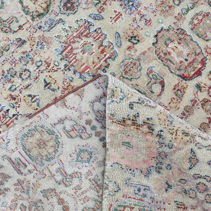 Cream Alchemy Transitional Wool Silk Blend Rug - 16' x 20'