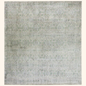 Grey Alchemy Traditional Silk Rug - 9'8" x 10'7"