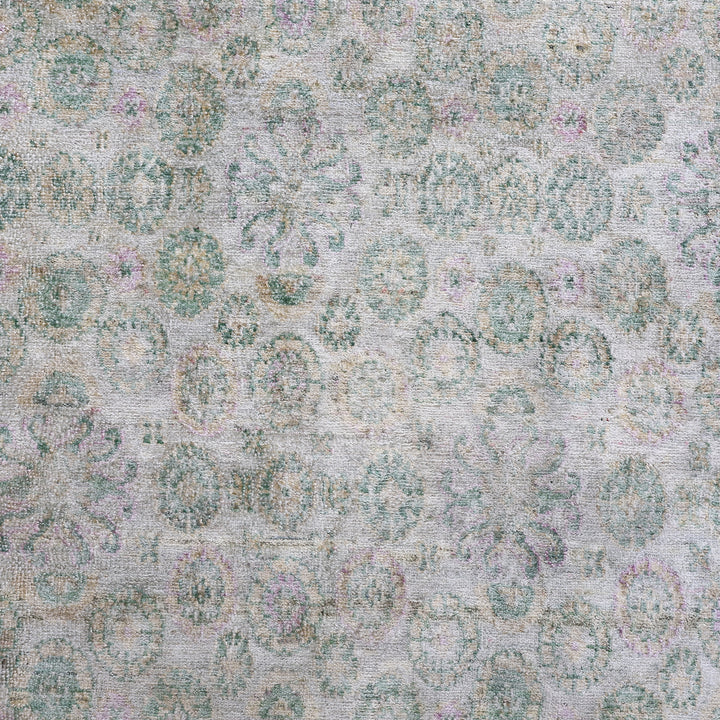 Grey Alchemy Traditional Silk Rug - 9'8" x 10'7"