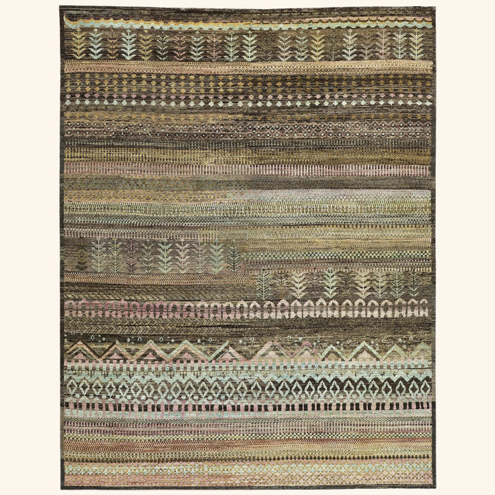Multicolored Alchemy Transitional Wool Rug - 9' x 11'5"