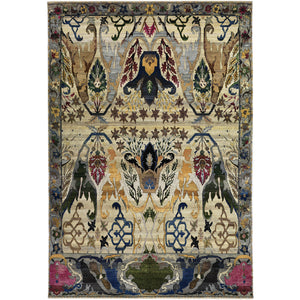 Cream Multicolored Alchemy Wool Rug - 10' x 14'