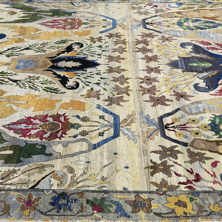 Cream Multicolored Alchemy Wool Rug - 10' x 14'