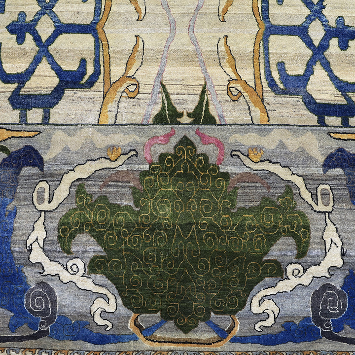 Cream Multicolored Alchemy Wool Rug - 10' x 14'