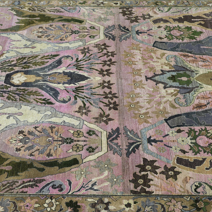 Dusty Pink Alchemy Traditional Wool Rug - 6'2" x 9'4"