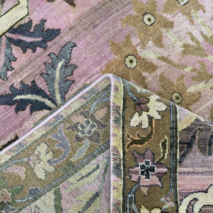 Dusty Pink Alchemy Traditional Wool Rug - 6'2" x 9'4"