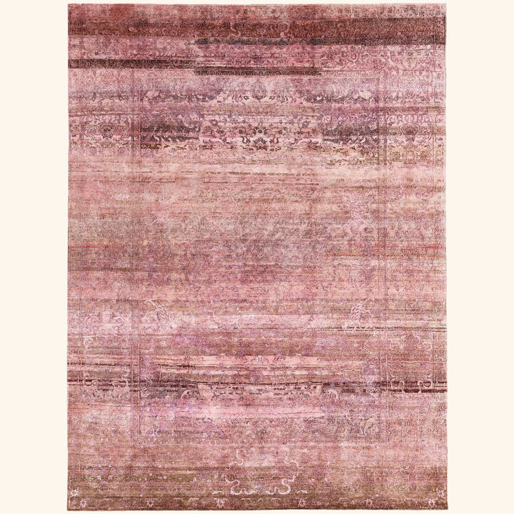 Purple Multicolored Alchemy Silk Rug - 8'10" x 11'11"